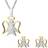 C W Sellors Sterling Silver Yellow Gold Plated Angel Two Piece Set