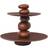 ferm LIVING Pebble Dessertopsats Dark Brown Kagefad