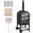 OutSunny Steel 3-tier Outdoor Pizza Oven Charcoal Bbq Grill