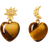 Maanesten Courage Earrings - Gold/Tiger's Eye