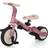 Petite&Mars Turbo 5 in 1 Tricycle Dusty Rose