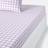 LA REDOUTE INTERIEURS Veldi Gingham Check 100% Cotton Fitted 140 x 190 cm Bed Sheet Purple