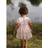 Lil'Atelier Baby Girls Tulle Layered Short Sleeve Body Dress - Peach Blush