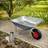 Groundlevel 65L Steel Heavy Duty Garden Wheelbarrow