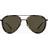 Emporio Armani Men’s Aviator Sunglasses - Metal Black/Green