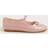 Monsoon Kids' Bow Strap Patent Ballerina Flat Shoes - Pink