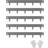 VEVOR Steel Landscape Edging 5 Packs 39 x 3 in Rust-Resistant Edging Border Dark Gray