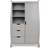 OBaby Stamford Sleigh Double Wardrobe Warm Grey