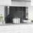 vidaXL Dark Grey Kitchen Backsplash 100x60x0.6 cm Splash Guard