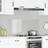 vidaXL Kök Backsplash Transparent 110x50x0.6 cm Härdat Glas Stänkskydd