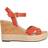 Dune Kindest Leather Cross Strap Wedge Sandals