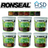 Ronseal 5L One Coat Life Quick Dry Garden Shed Fence Wood Paint Stain Protector Wood Paint Grey