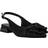 Pavement Kala Rose Slingback - Black Satin