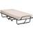 Costway Lit d'Appoint Pliable 80 x 190 cm sur Roulettes 1 Personne 10 cm Beige