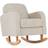 CuddleCo Etta Boucle Nursing Chair Mushroom