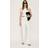 Mango Long Jumpsuit With Asymmetrical Neck - Off White