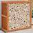 vidaXL Outdoor Log Holder Wax Brown 109 x 52 x 106 cm