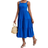 Shein Teen Girl Woven Solid Color Spaghetti Strap Carved Hem Split Casual Dress