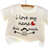 Shein Love My Nana Baby Girl Casual Letter Print Short Sleeve Round Neck TShirt Summer