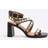 River Island Coin Scalloped Block Heeled Sandals - Black