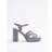 River Island Womens Platform Heeled Sandals - Blue Denim