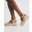 River Island Womens Gold Woven Wedge Sandals - Gold