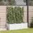 vidaXL Garden Planter with Trellis 3 pcs 120x40x143 cm White