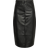 Pieces Faux Leather Skirt