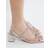 River Island Womens Block Embellished Heeled Sandals - Silver