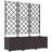 vidaXL Garden Planter with Trellis 3 pcs Brown 120x40x143 cm
