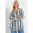 Yours Curve Linen Shirt - Blue Stripe