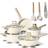 Bateria De Cocina Induccion Antiadherente Ollas 14 Piezas Juego de utensilios de cocina con tapa 14 Piezas