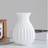 Shein Imitation Ceramic Plastic White Small Flower Vase 17cm