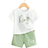 Shein Baby Boys Letter Printed TShirt And Shorts Set Casual And Simple Style Suitable For Summer