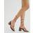 River Island Womens Brown Swirl Diamante Block Heeled Sandals - Brown