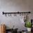 Dunelm Pack of 10 Matte Black Rail Hooks Hook & Hanger