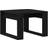 vidaXL Beistelltisch Schwarze Eiche 50 x 50 x 35 cm Couchtisch 50x50cm