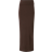 Gina Tricot Maxikjol Soft Touch Folded Maxi Skirt Brun