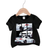 Shein Baby Boys Casual Simple Cartoon Car Printed Short Sleeve Top Suitable For Summer
