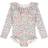 Konges Sløjd Manuca Frilled Long-Sleeved Swimsuit - Light Blue