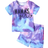 Shein Summer Young Girls Casual ColorBlock Short Sleeve TShirt Shorts pcsSet