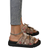 Shein New Arrival Women Fashionable And Comfortable Wedge Heel Platform Sandals With Double Straps Gold Bat Buckle And Flower Design Buckle Round Toe Open T
