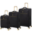 IT Luggage Desirable Soft Suitcase set of 3 - Black