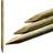 True Products 5 Pack 1.5m 5ft x 50mm Machined Round Wooden Treated Fence Posts