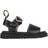Dr. Martens Kids Klaire Leather Sandals - Black Patent