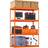 VEVOR Opbevaringshylder 4 Etagers Justerbar Garagereol 2400 lbs Reolsystem