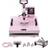 VEVOR Heat Press Machine 15x15 in 8 in 1 with 30oz Tumbler Press T-Shirts Pink