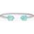 Caroline Svedbom Mini Drop Bracelet Rhodium Soft Mint - Gold Rhodium
