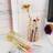 Grandado Makeup Brush Holder Wire Iron Pencil Holder Desk Accessories - Rose Gold