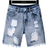 Shein Boys Ripped Raw Hem Denim Shorts